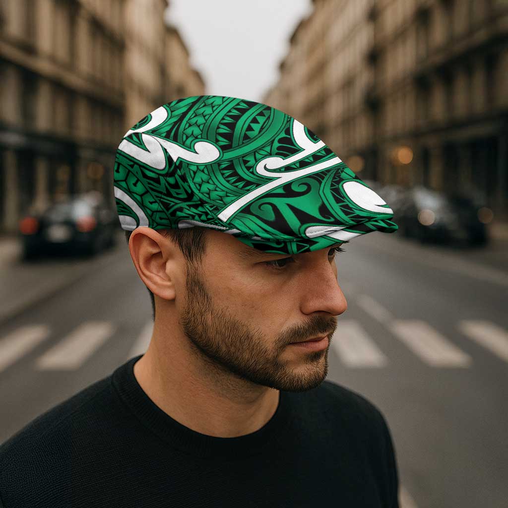 Aotearoa Maori Kowhaiwhai Jeff Hat Kakariki Puhoro and Patiki LT9 - Polynesian Pride