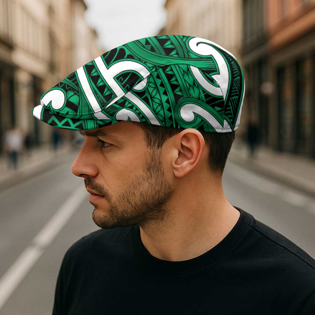 Aotearoa Maori Kowhaiwhai Jeff Hat Kakariki Puhoro and Patiki LT9 - Polynesian Pride
