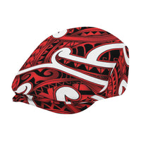 Aotearoa Maori Kowhaiwhai Jeff Hat Whero Puhoro and Patiki LT9 - Polynesian Pride
