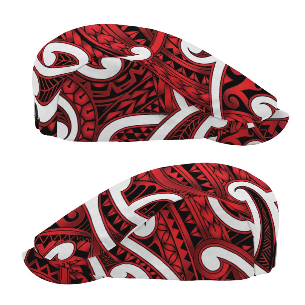 Aotearoa Maori Kowhaiwhai Jeff Hat Whero Puhoro and Patiki LT9 - Polynesian Pride