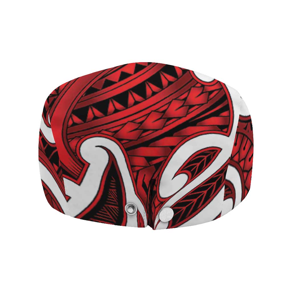 Aotearoa Maori Kowhaiwhai Jeff Hat Whero Puhoro and Patiki LT9 - Polynesian Pride