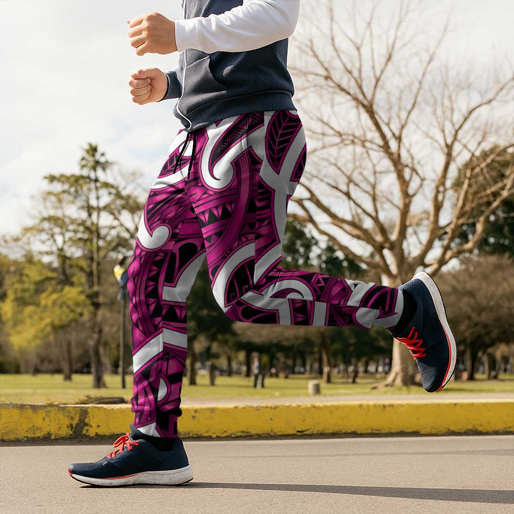 Aotearoa Maori Kowhaiwhai Jogger Pants Mawhero Puhoro and Patiki LT9 - Polynesian Pride