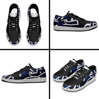 Aotearoa Maori Kowhaiwhai Low Sneakers Kikorangi Puhoro and Patiki LT9 - Polynesian Pride
