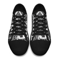 Aotearoa Maori Kowhaiwhai Low Top Shoes Kiwikiwi Puhoro and Patiki LT9 - Polynesian Pride