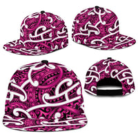 Aotearoa Maori Kowhaiwhai Snapback Cap Mawhero Puhoro and Patiki LT9 - Polynesian Pride