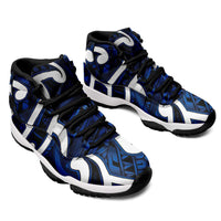 Aotearoa Maori Kowhaiwhai Sneakers J11 Kikorangi Puhoro and Patiki LT9 - Polynesian Pride