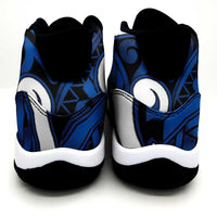 Aotearoa Maori Kowhaiwhai Sneakers J11 Kikorangi Puhoro and Patiki LT9 - Polynesian Pride
