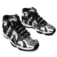 Aotearoa Maori Kowhaiwhai Sneakers J11 Kiwikiwi Puhoro and Patiki LT9 - Polynesian Pride