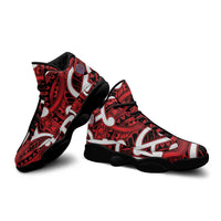 Aotearoa Maori Kowhaiwhai Sneakers J13 Whero Puhoro and Patiki LT9 - Polynesian Pride