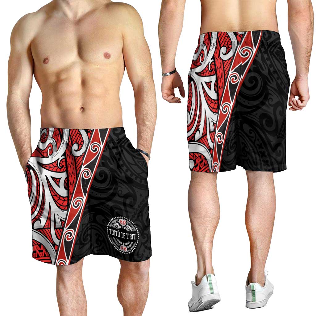 Aotearoa Toitu Te Tiriti Shorts for Men Honour The Treaty New Zealand - Polynesian Pride