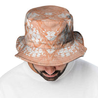Apricot Mermaid Puakenikeni Maile Lei Bucket Hat LT01 - Polynesian Pride