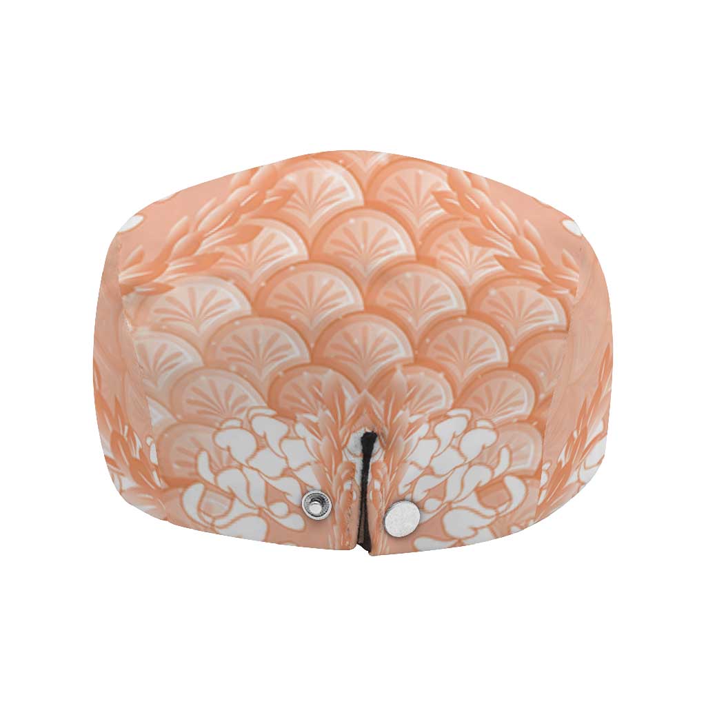 Apricot Mermaid Puakenikeni Maile Lei Jeff Hat LT01 - Polynesian Pride