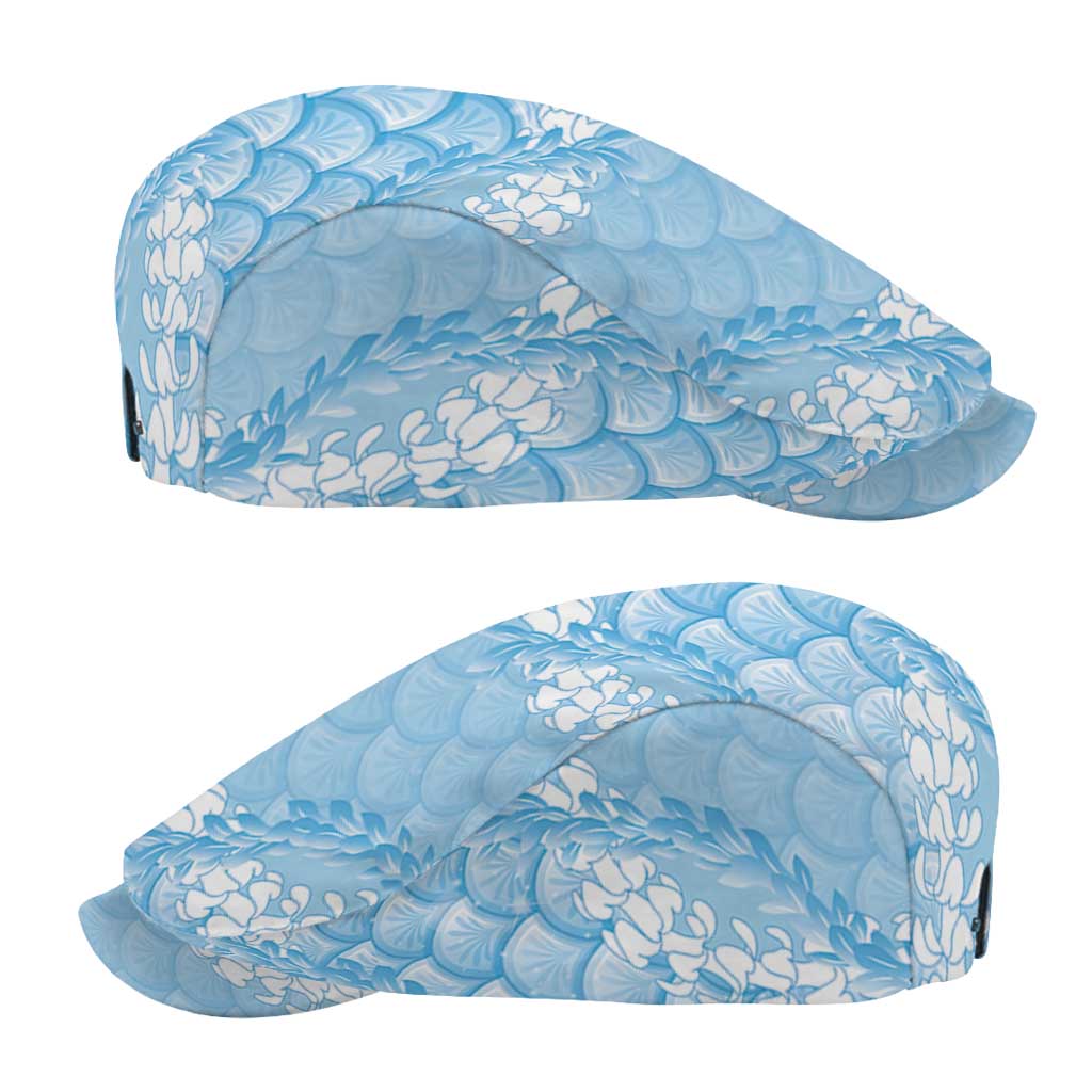Baby Blue Mermaid Puakenikeni Maile Lei Jeff Hat LT01 - Polynesian Pride