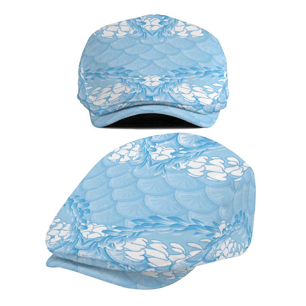 Baby Blue Mermaid Puakenikeni Maile Lei Jeff Hat LT01 - Polynesian Pride