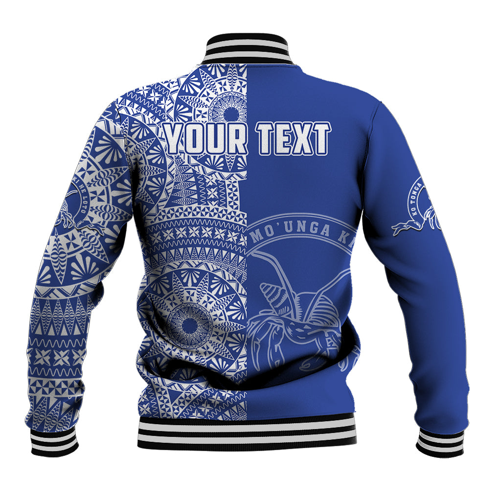 (Custom Personalised) Tupou Tonga College Baseball Jacket Tongan Ngatu Pattern LT14 - Polynesian Pride