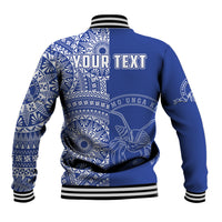 (Custom Personalised) Tupou Tonga College Baseball Jacket Tongan Ngatu Pattern LT14 - Polynesian Pride