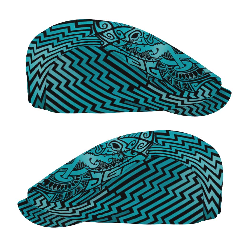 Basketball New Zealand Jeff Hat Teal Maori Ta Moko Indigenous - Polynesian Pride