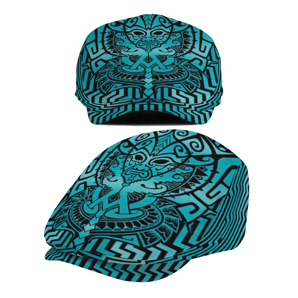 Basketball New Zealand Jeff Hat Teal Maori Ta Moko Indigenous - Polynesian Pride