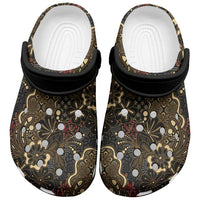 Batik Sekar Jagad Clogs Shoes Indonesian Traditional Pattern