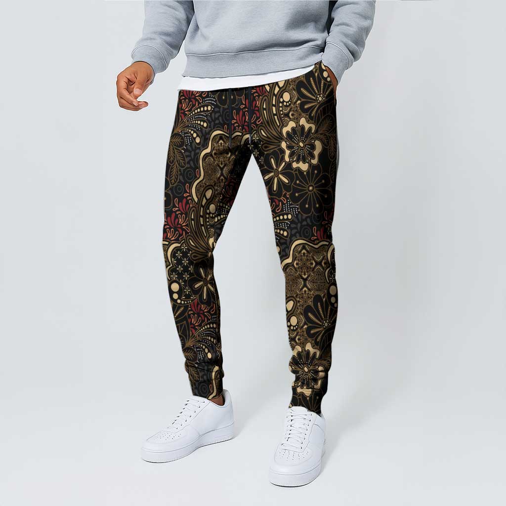 Batik Sekar Jagad Jogger Pants Indonesian Traditional Pattern