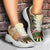 Beige Aotearoa Kowhaiwhai Pattern Chunky Sneakers NZ Maori Quilt Style - Polynesian Pride