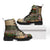 Beige Aotearoa Kowhaiwhai Pattern Leather Boots NZ Maori Quilt Style - Polynesian Pride