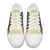 Beige Aotearoa Kowhaiwhai Pattern Low Top Shoes NZ Maori Quilt Style - Polynesian Pride