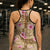 Beige Hawaii Hibiscus Tropical Flowers Motifs Hollow Tank Top - Polynesian Pride