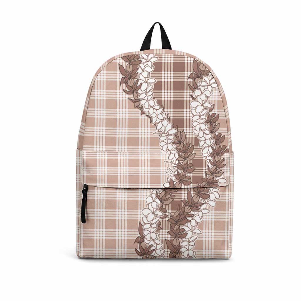Beige Hawaii Palaka Backpack Hawaiian Honohono Lei LT05 Beige - Polynesian Pride