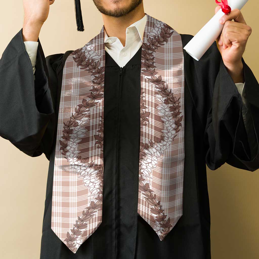 Beige Hawaii Palaka Graduation Stole Hawaiian Honohono Lei LT05 - Polynesian Pride