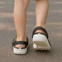 Black and Gold Hawaii Clogs Shoes Hammerhead Shark Tattoo Curve Polynesian - Polynesian Pride