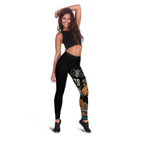 Black Batik Papua-inspired Pattern Leggings - Polynesian Pride