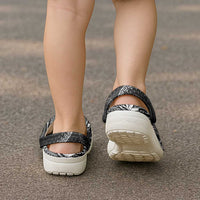 Black Kuki Airani Tapakau Clogs Shoes Tribal Anchor Mix Tiare