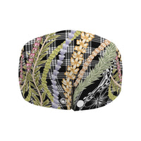 Black Palaka Hawaii Leis Jeff Hat Hawaiian-plaid Elegant Tropical Vibes - Polynesian Pride