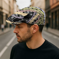 Black Palaka Hawaii Leis Jeff Hat Hawaiian-plaid Elegant Tropical Vibes - Polynesian Pride