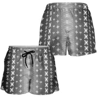 Black Samoa Malu Tattoo Inspired Shorts for Women LT05 - Polynesian Pride
