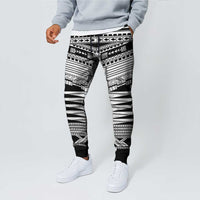Black Samoa Pea Tattoo Inspired Jogger Pants LT05 - Polynesian Pride