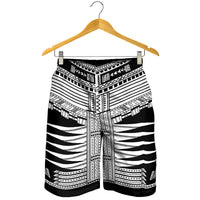 Black Samoa Pea Tattoo Inspired Shorts for Men LT05 - Polynesian Pride