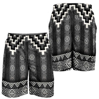 Black Taniko Aotearoa Shorts for Men Niho Taniwha Mix Poutama LT14 - Polynesian Pride
