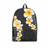 Black Tropical Plumeria With Galaxy Polynesian Art Backpack LT14 Black - Polynesian Pride