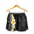 Black Tropical Plumeria With Galaxy Polynesian Art Shorts for Women - Polynesian Pride
