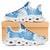 Blue Aloha Hawaii Clunky Sneakers Monstera Hibiscus Plumeria Seamless Vibes - Polynesian Pride