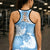 Blue Aloha Hawaii Hollow Tank Top Monstera Hibiscus Plumeria Seamless Vibes - Polynesian Pride