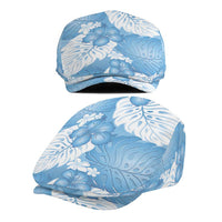Blue Aloha Hawaii Jeff Hat Monstera Hibiscus Plumeria Seamless Vibes - Polynesian Pride