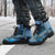 Blue Aotearoa Kowhaiwhai Pattern All Season Boots NZ Maori Quilt Style - Polynesian Pride
