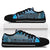 Blue Aotearoa Kowhaiwhai Pattern Low Top Shoes NZ Maori Quilt Style - Polynesian Pride