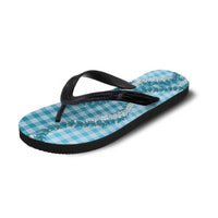Blue Hawaii Palaka Flip Flops Hawaiian Honohono Lei LT05 - Polynesian Pride