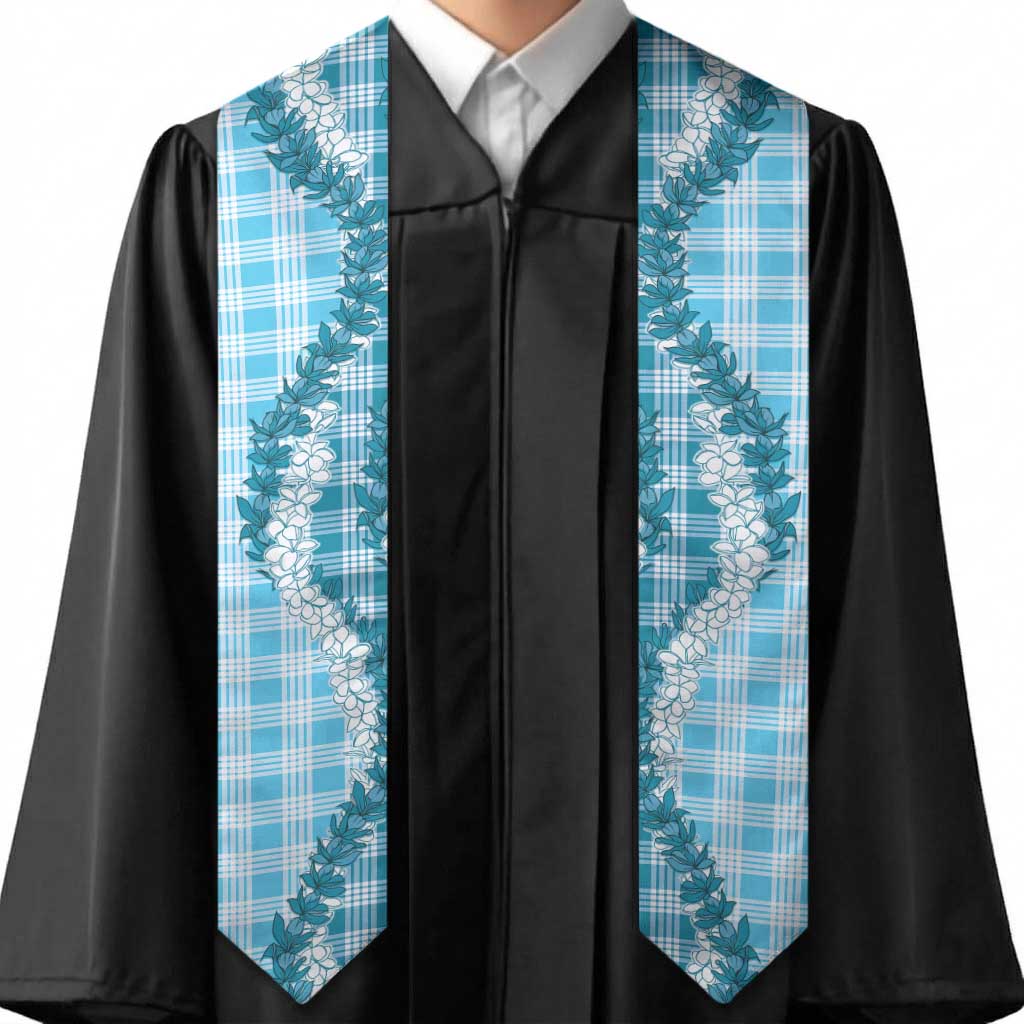 Blue Hawaii Palaka Graduation Stole Hawaiian Honohono Lei LT05 - Polynesian Pride