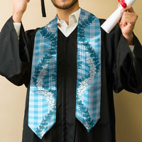 Blue Hawaii Palaka Graduation Stole Hawaiian Honohono Lei LT05 - Polynesian Pride