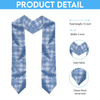 Blue Palaka Hawaii Palapalai Graduation Stole Hawaiian Fern LT14 - Polynesian Pride